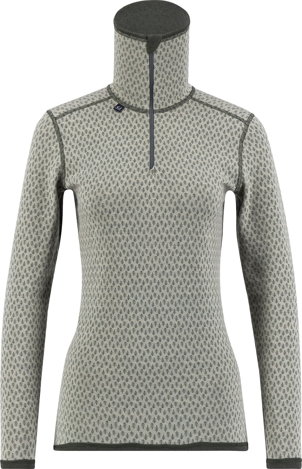 Ulvang Women's Comfort 200 Turtle Neck With Zip Agate Grey/Urban Chic