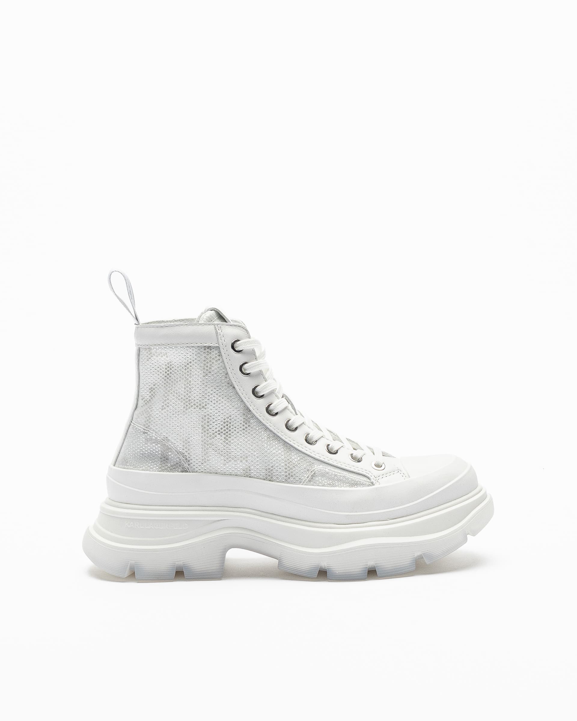 Karl Lagerfeld Sapatilhas Karl Lagerfeld Luna Krystal Monogram Branco