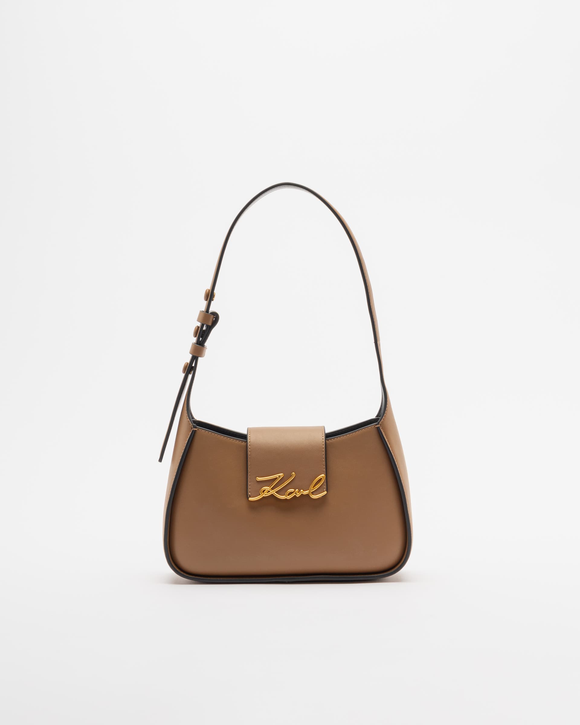 Karl Lagerfeld Mala de ombro Karl Lagerfeld K/SIGNATURE SMALL SHOULDER BAG Camel