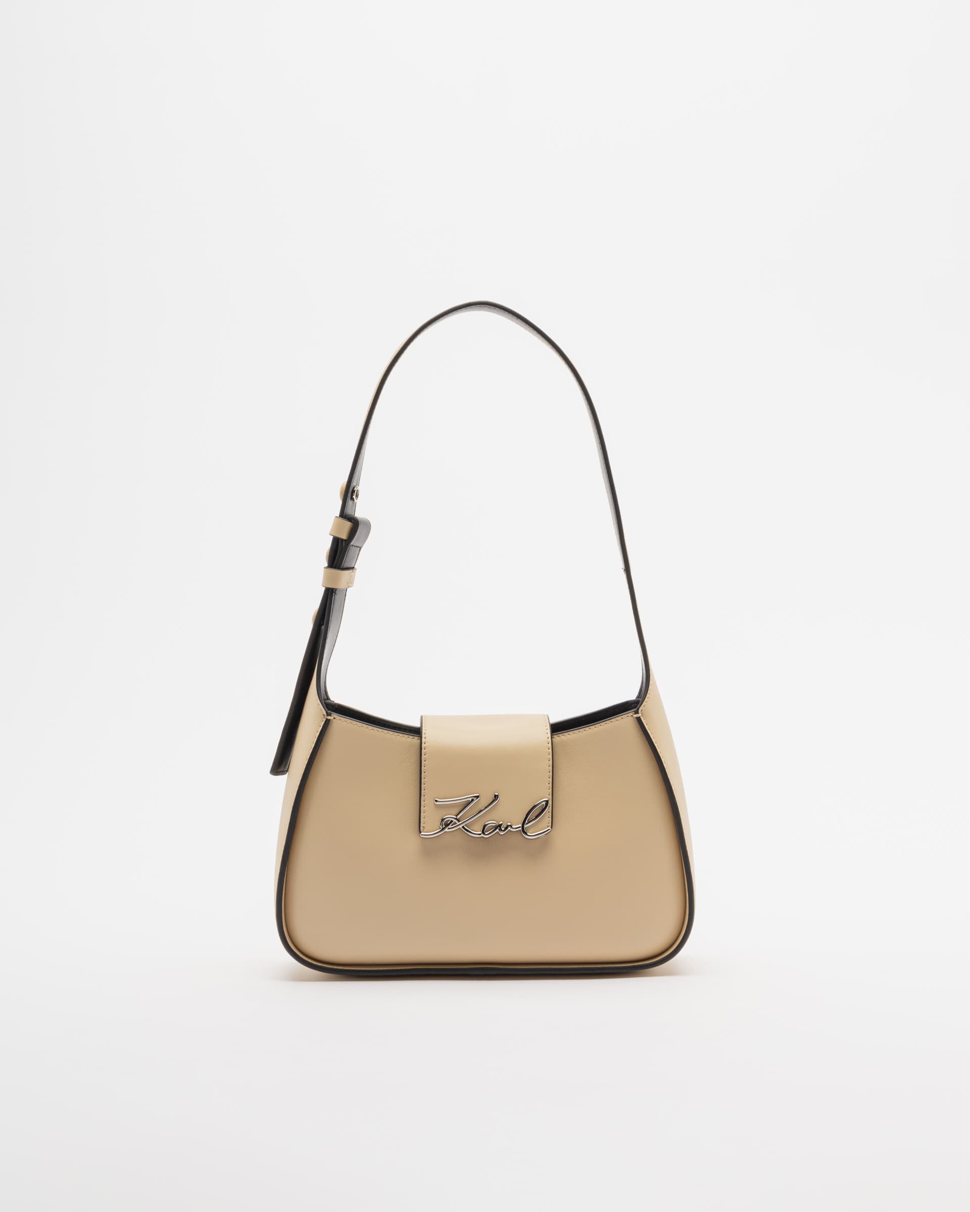 Karl Lagerfeld Mala de ombro Karl Lagerfeld K/SIGNATURE SMALL SHOULDER BAG Bege