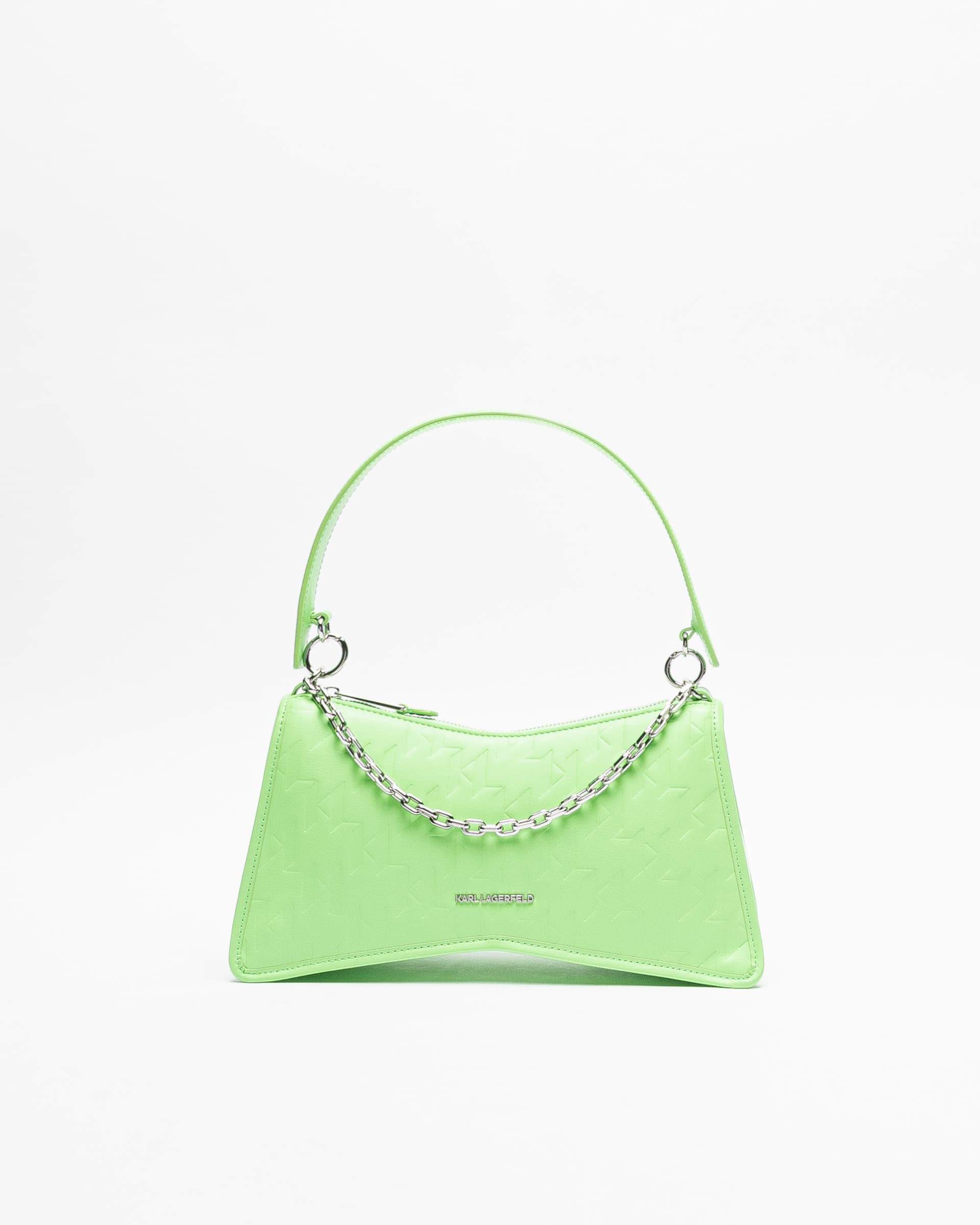 Karl Lagerfeld Mala de ombro Karl Lagerfeld K/Seven Element SHB Embossed Verde