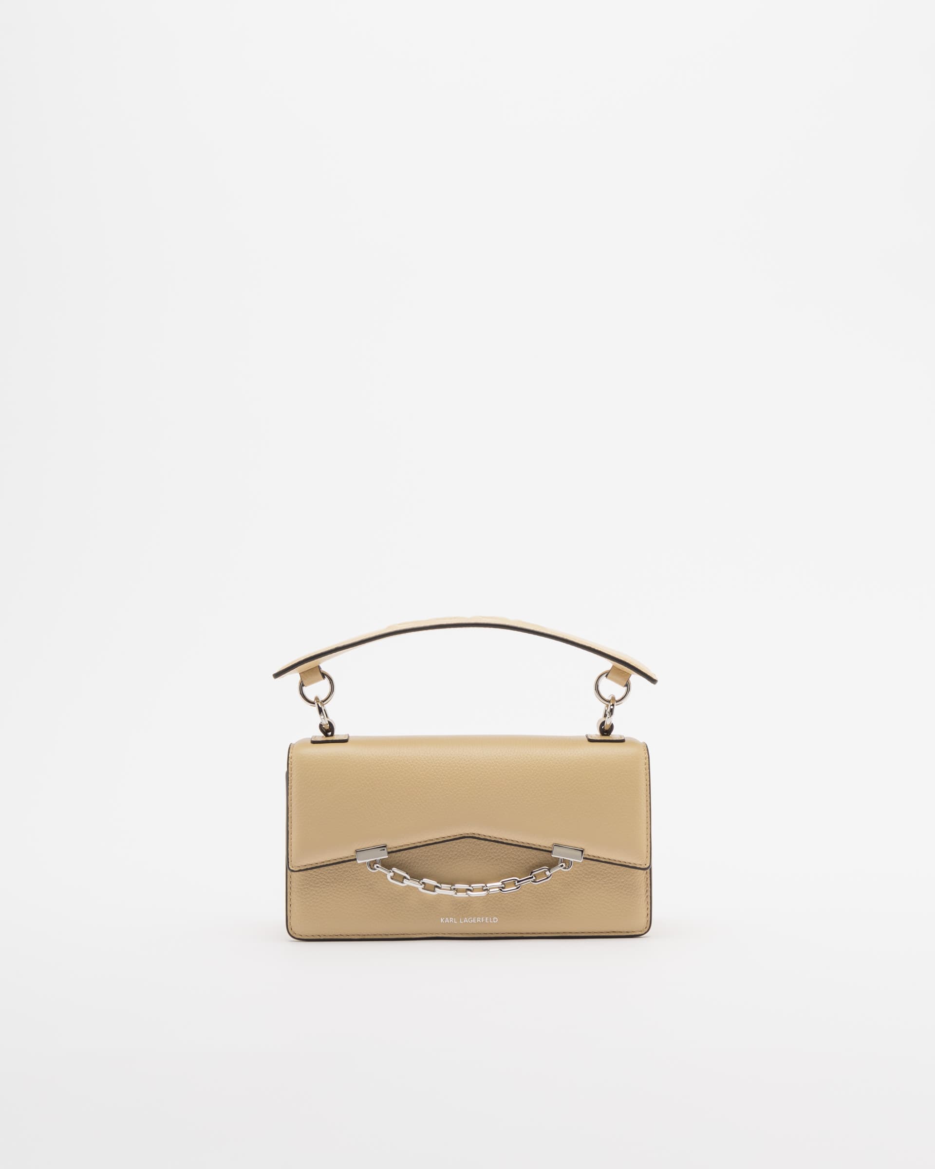 Karl Lagerfeld Mala de mão Karl Lagerfeld K/SEVEN GRAINY CROSSBODY BAG Bege