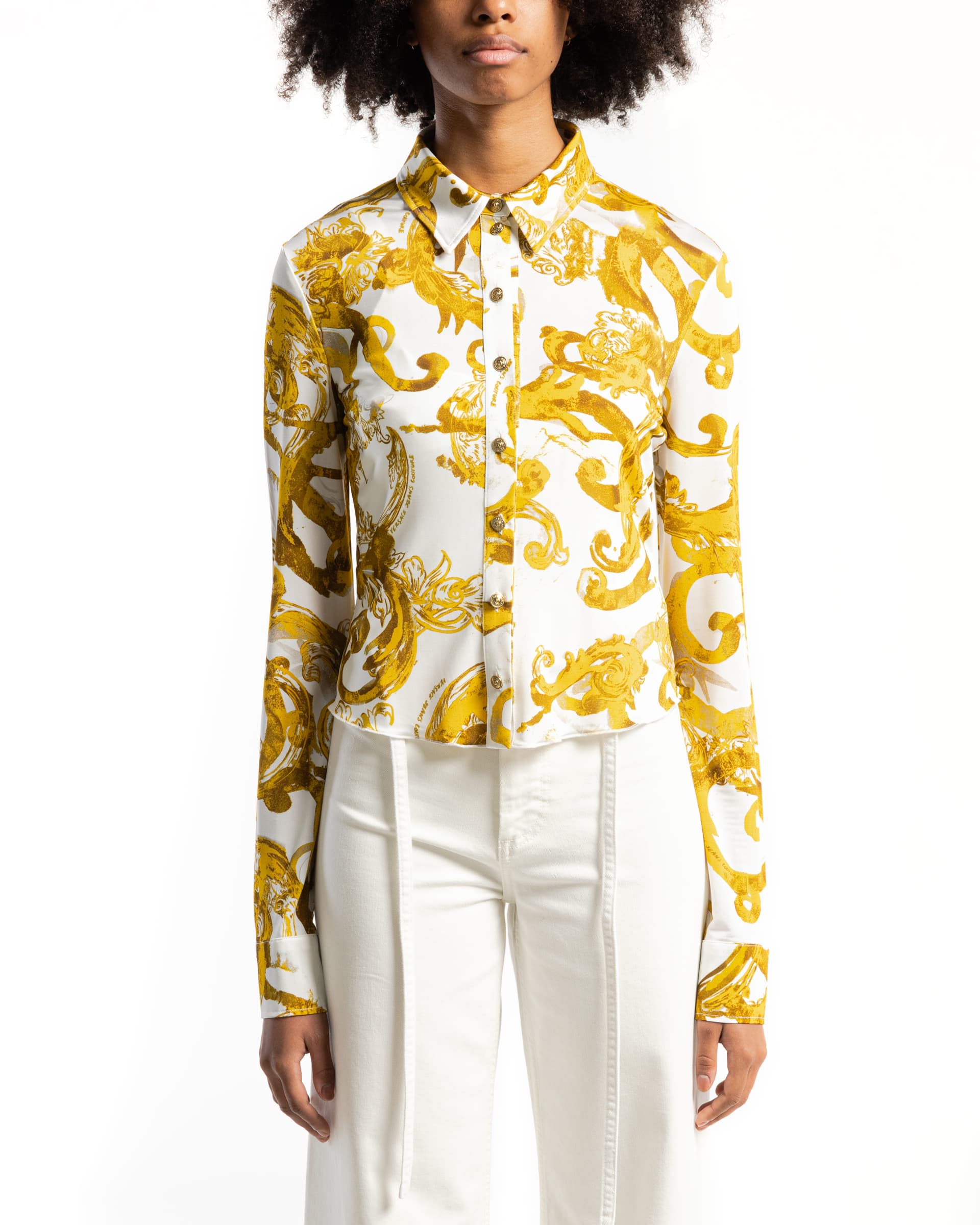Versace Jeans Couture Camisa Versace Jeans Couture 76HAL213 Branco