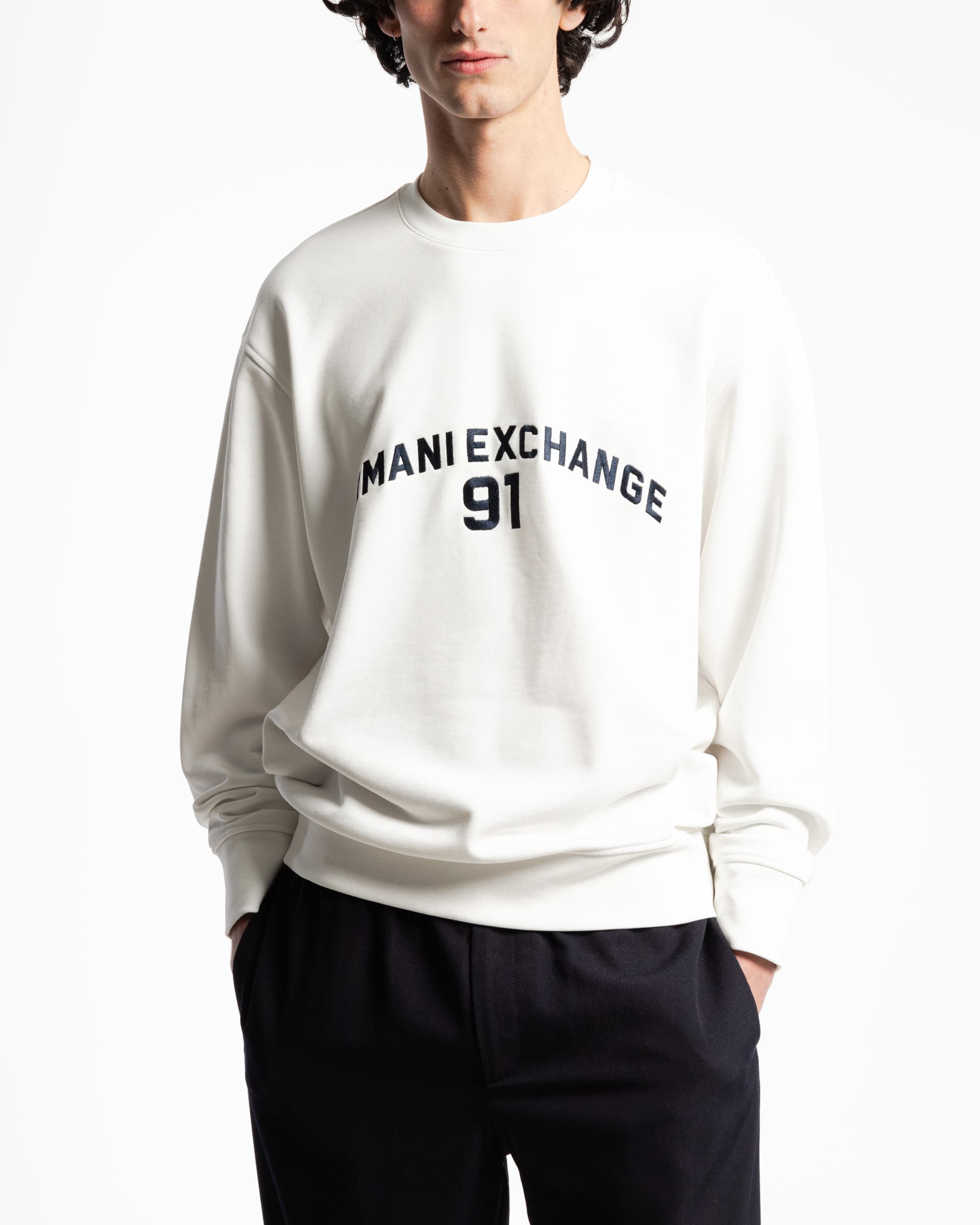 Armani Exchange Sweater Armani Exchange 3DZMLK Branco