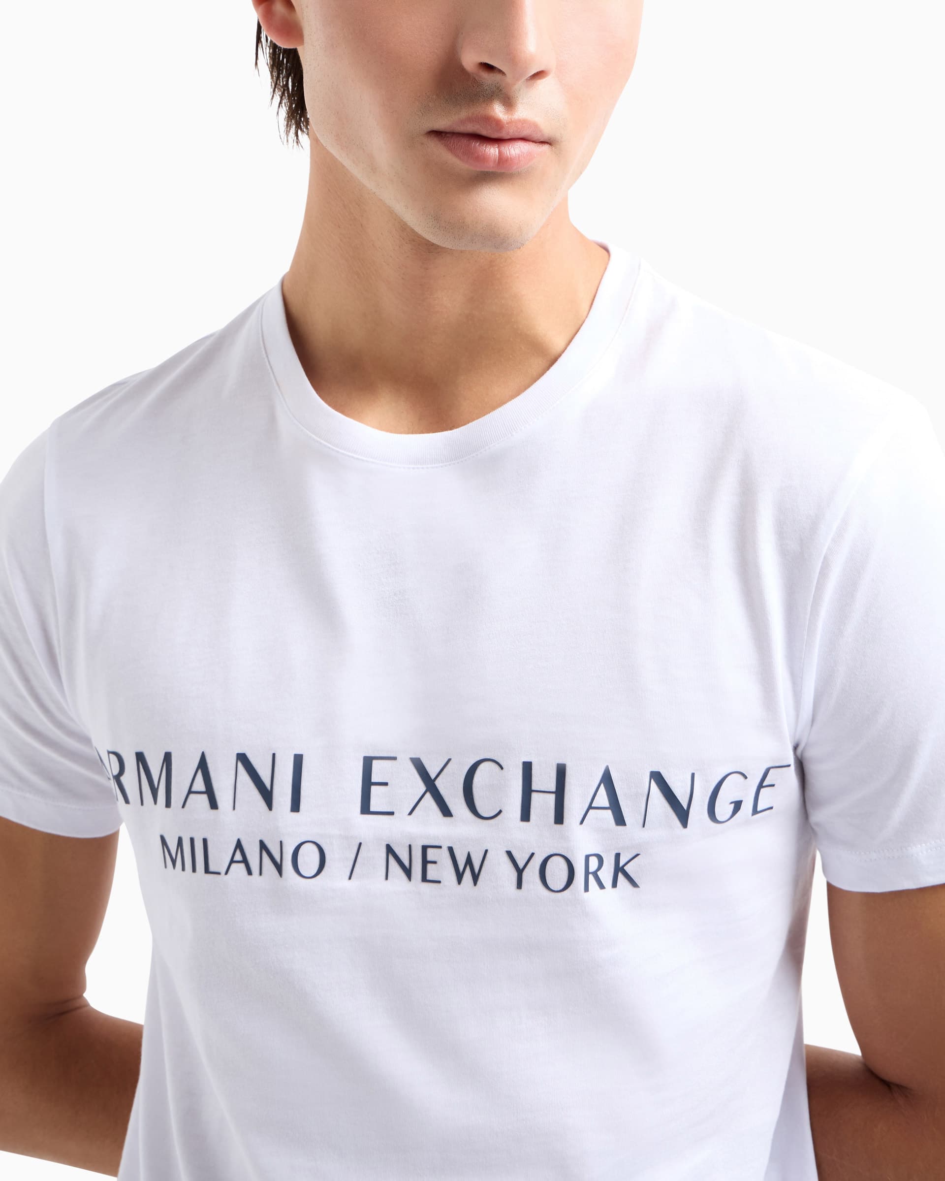Armani Exchange T-shirt slim fit Armani Exchange 8NZT72 Z8H4Z Branco