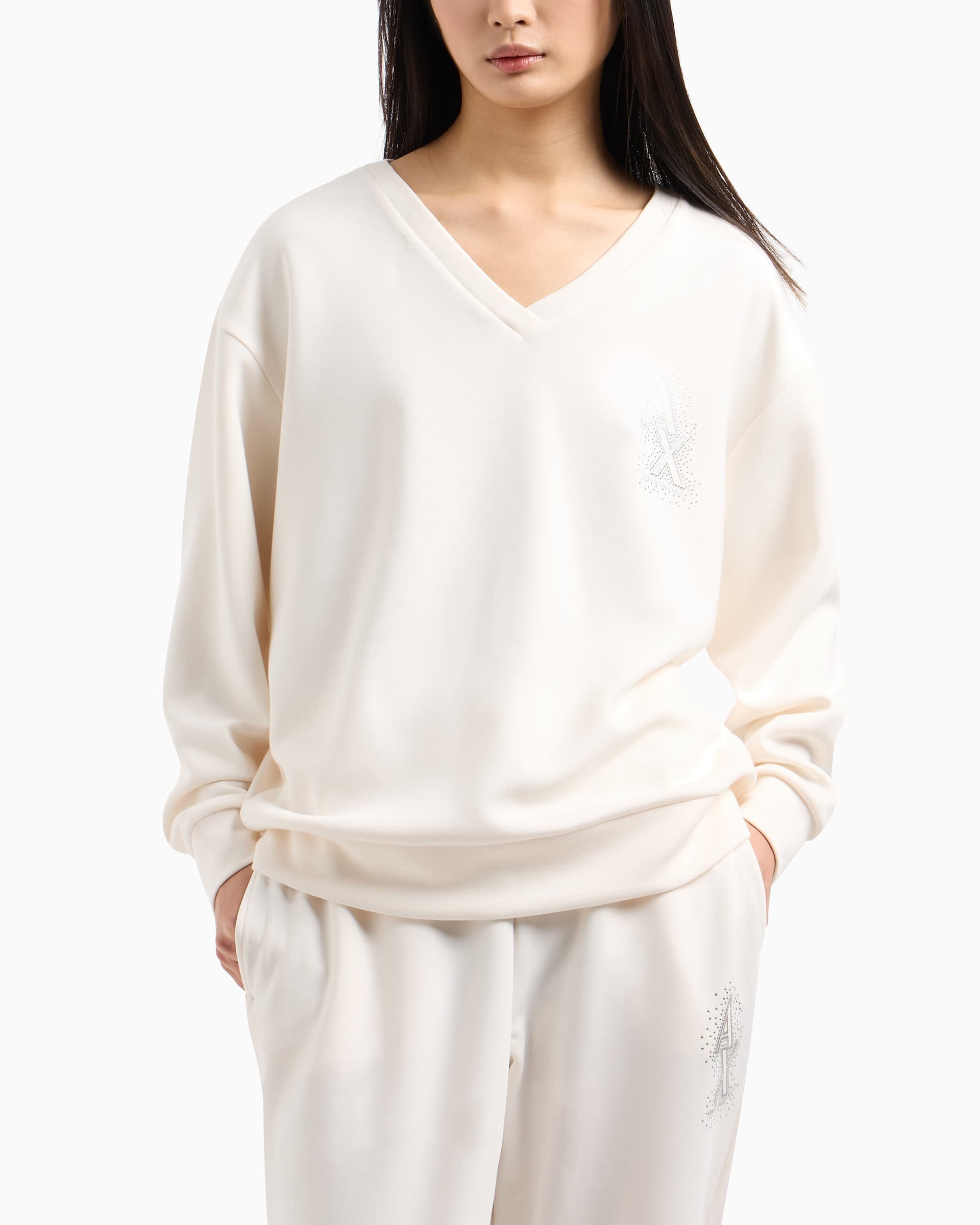 Armani Exchange Camisola Armani Exchange XW000093 Bege