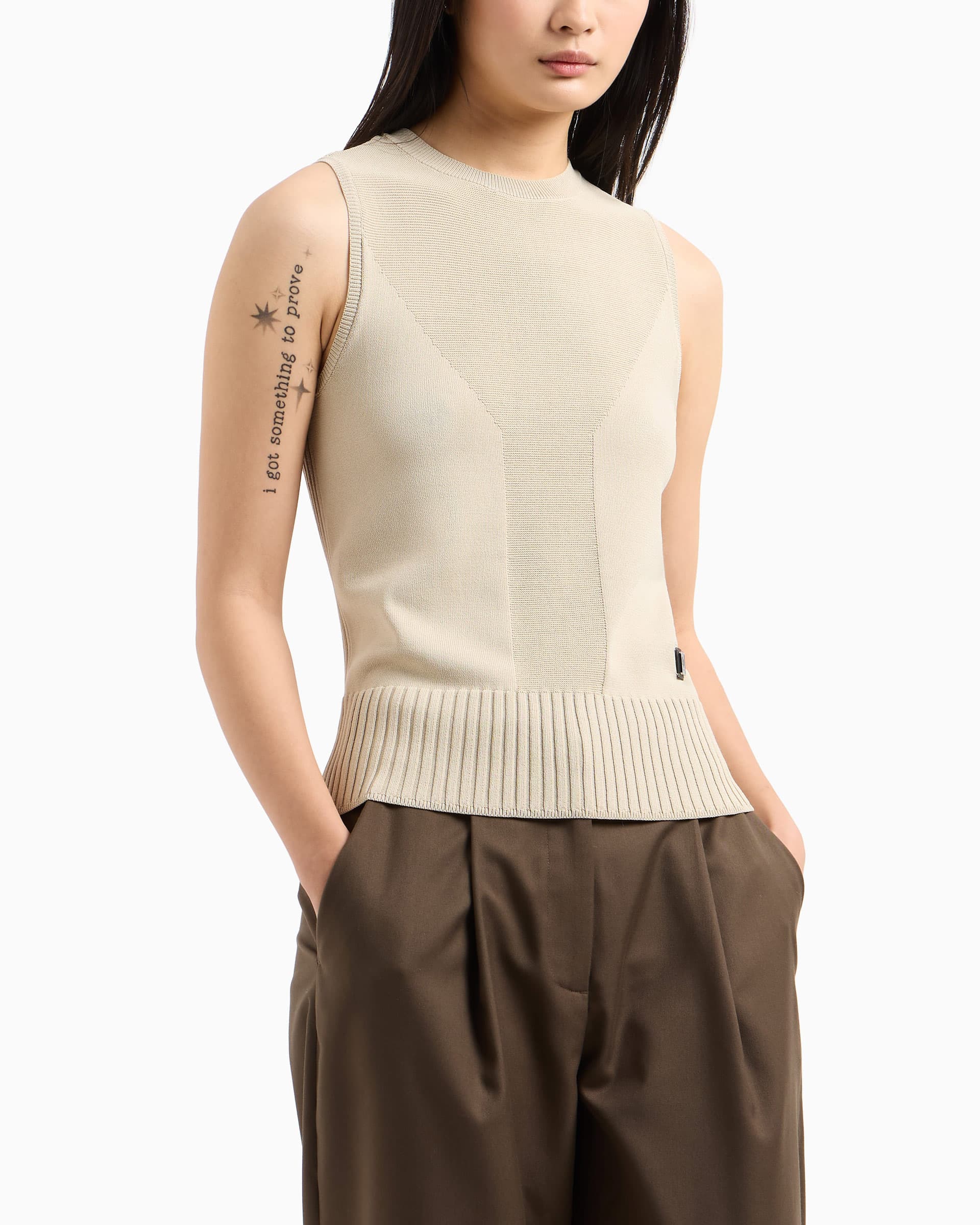 Armani Exchange Top Armani Exchange XW000118 Bege