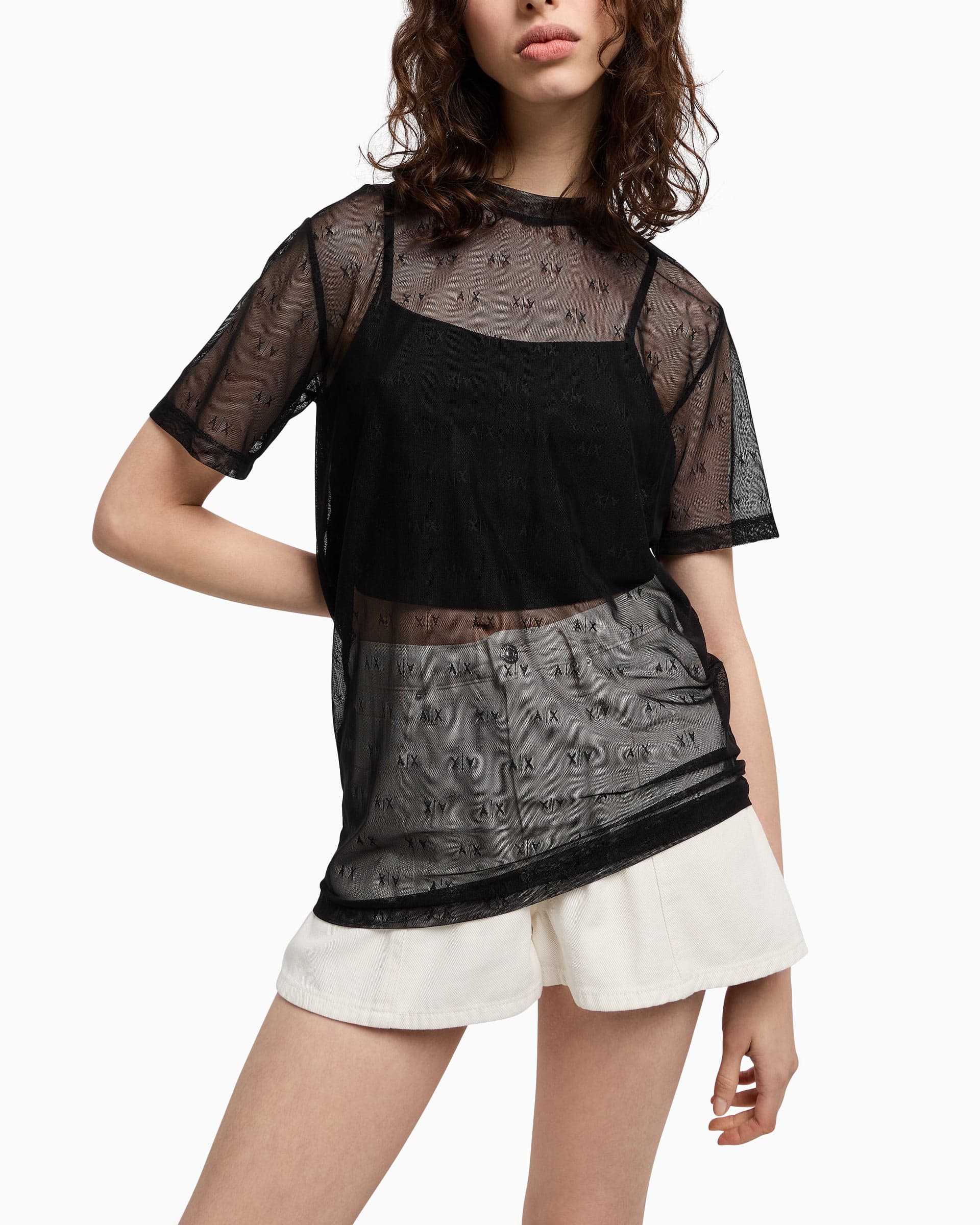 Armani Exchange T-shirt Armani Exchange XW000533 Preto
